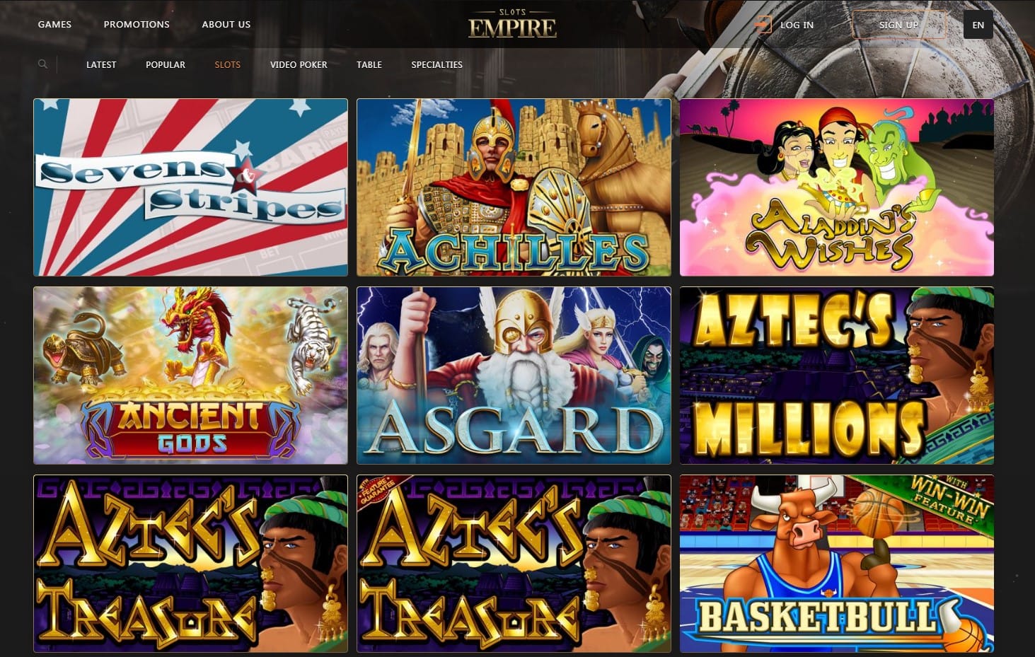 empire casino online slots