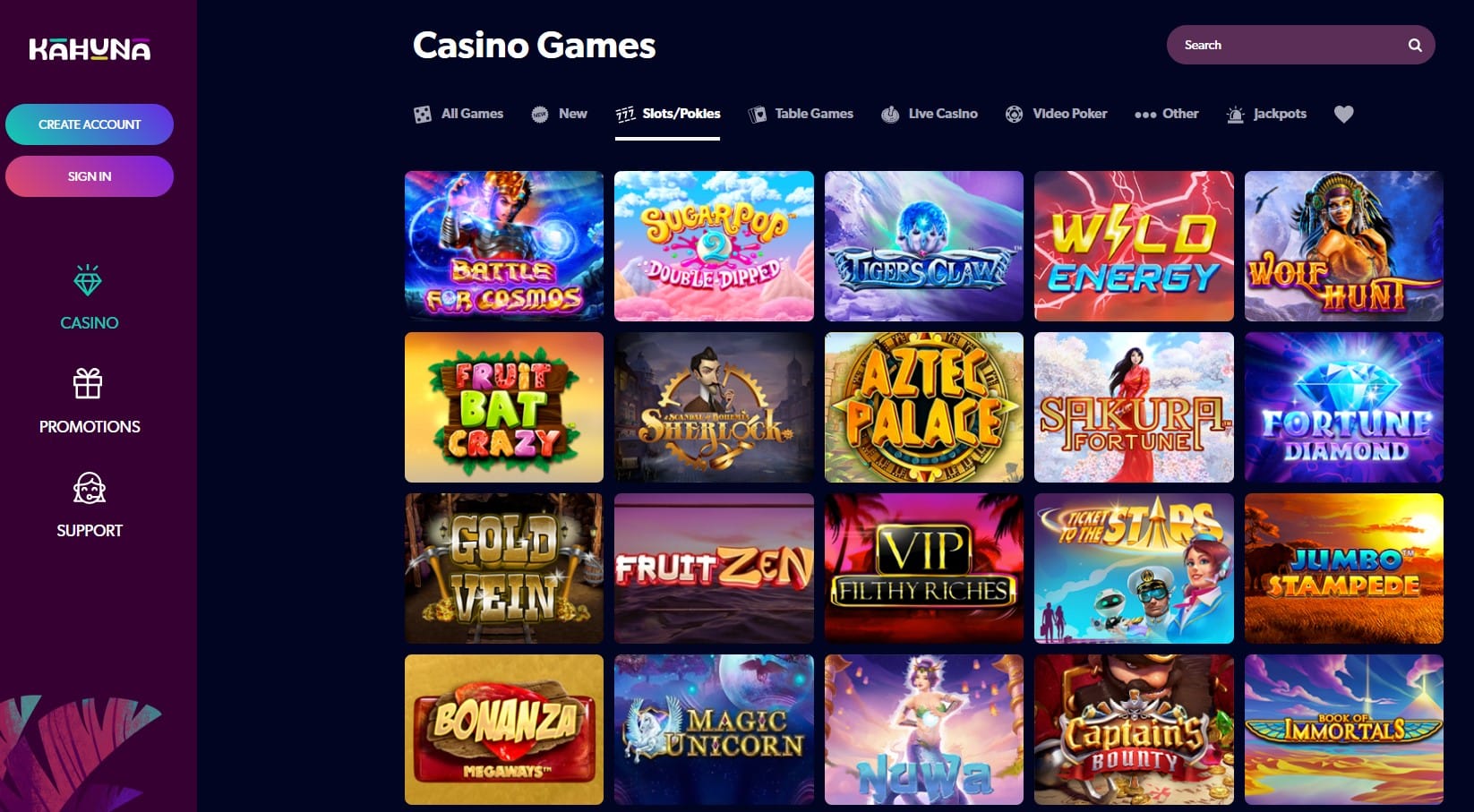 Kahuna Casino Slots and Pokies