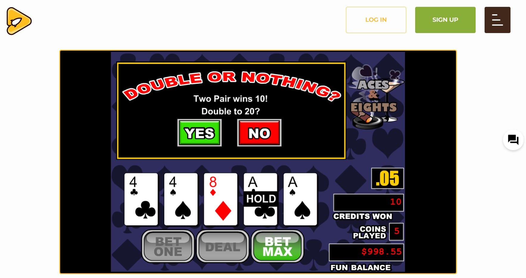 Aussie Play video poker