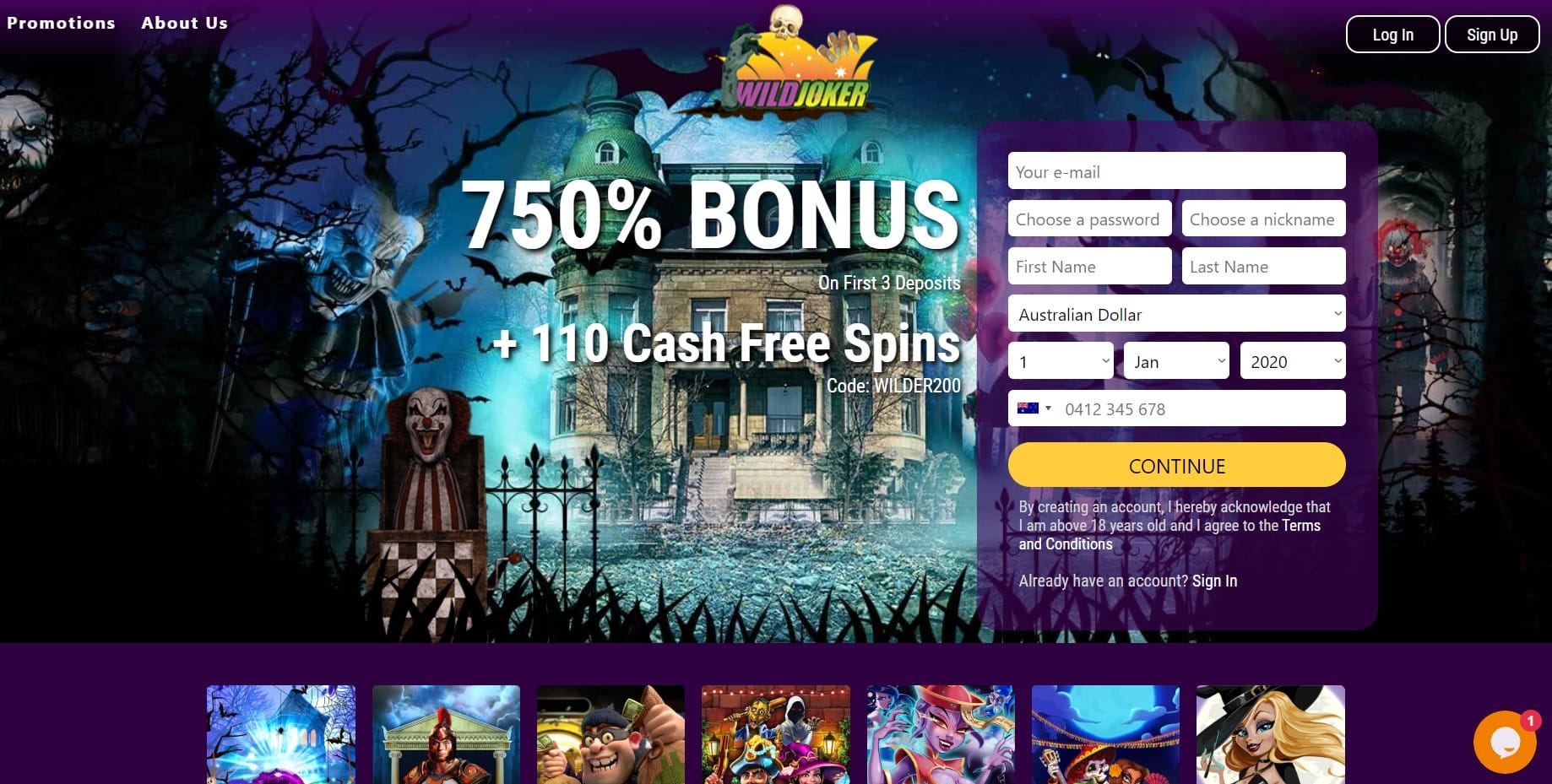 Wild joker no deposit bonus codes