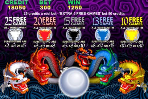 play 50 dragons pokie