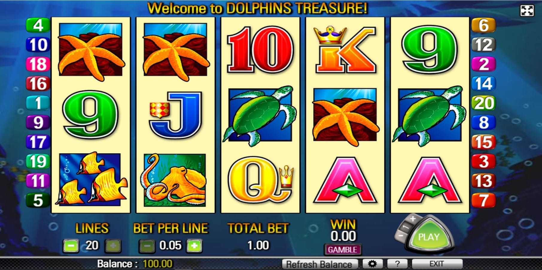 Dolphin Treasure game process