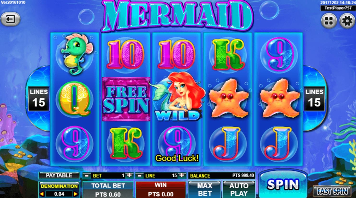 Mermaid Slot game process