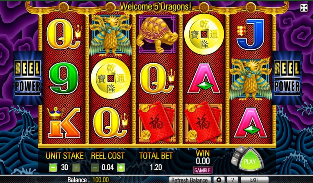 5 Dragons Slot gameplay