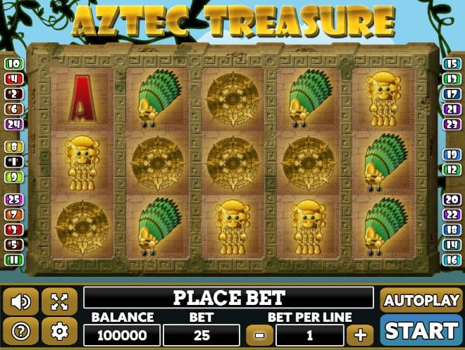 Aztec Treasure game