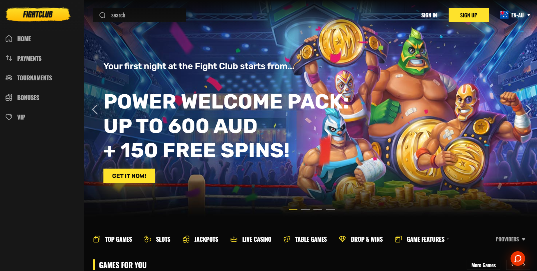 fight club homepage