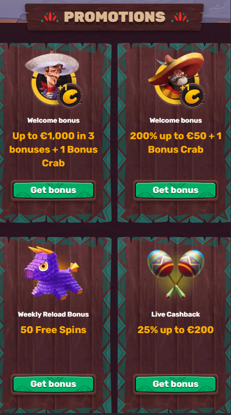 5Gringos online casino mobile promotions